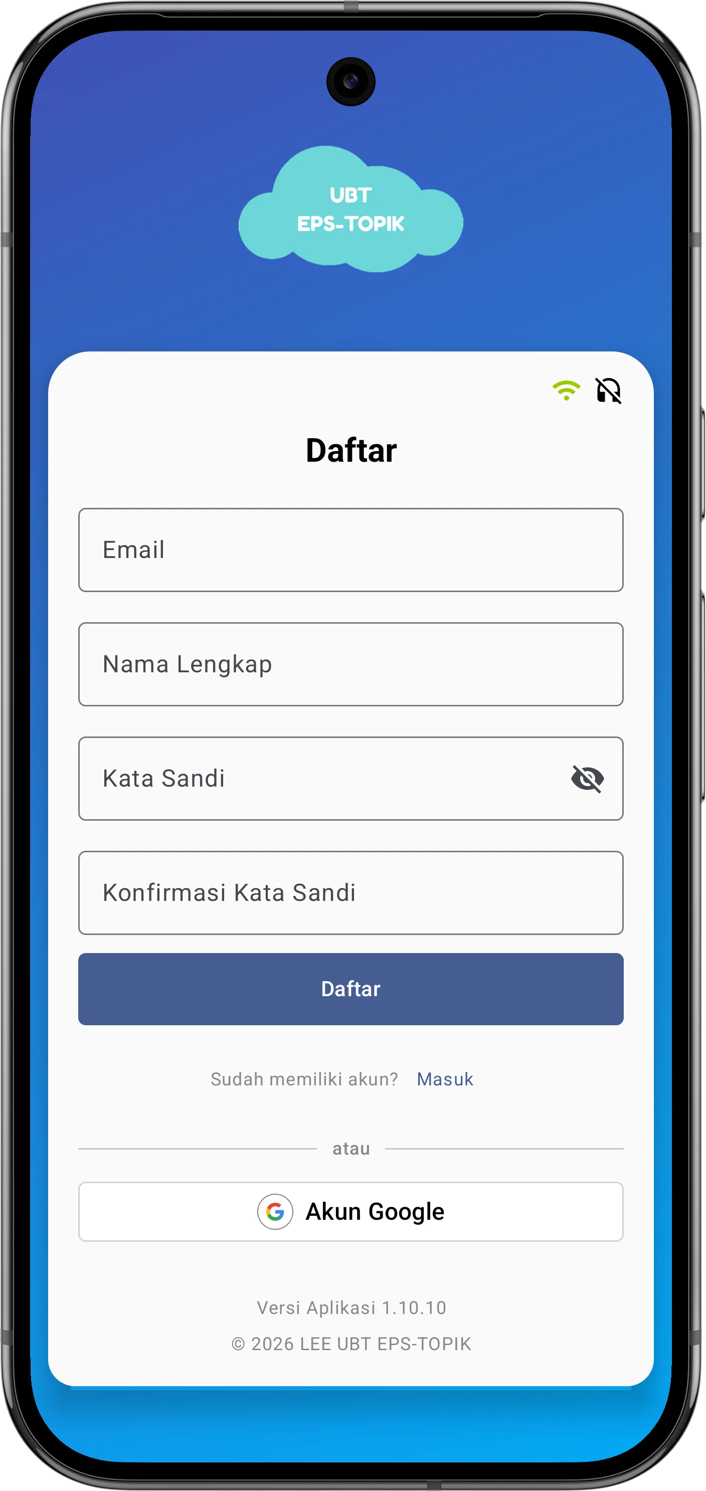 Register Layar